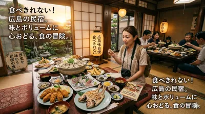 食べきれない料理がすごい広島の民宿って本当？満足度MAXの贅沢旅を徹底解説！