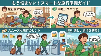 旅行準備がめんどくさいから嫌い？賢いコツで出発前もハッピーに！