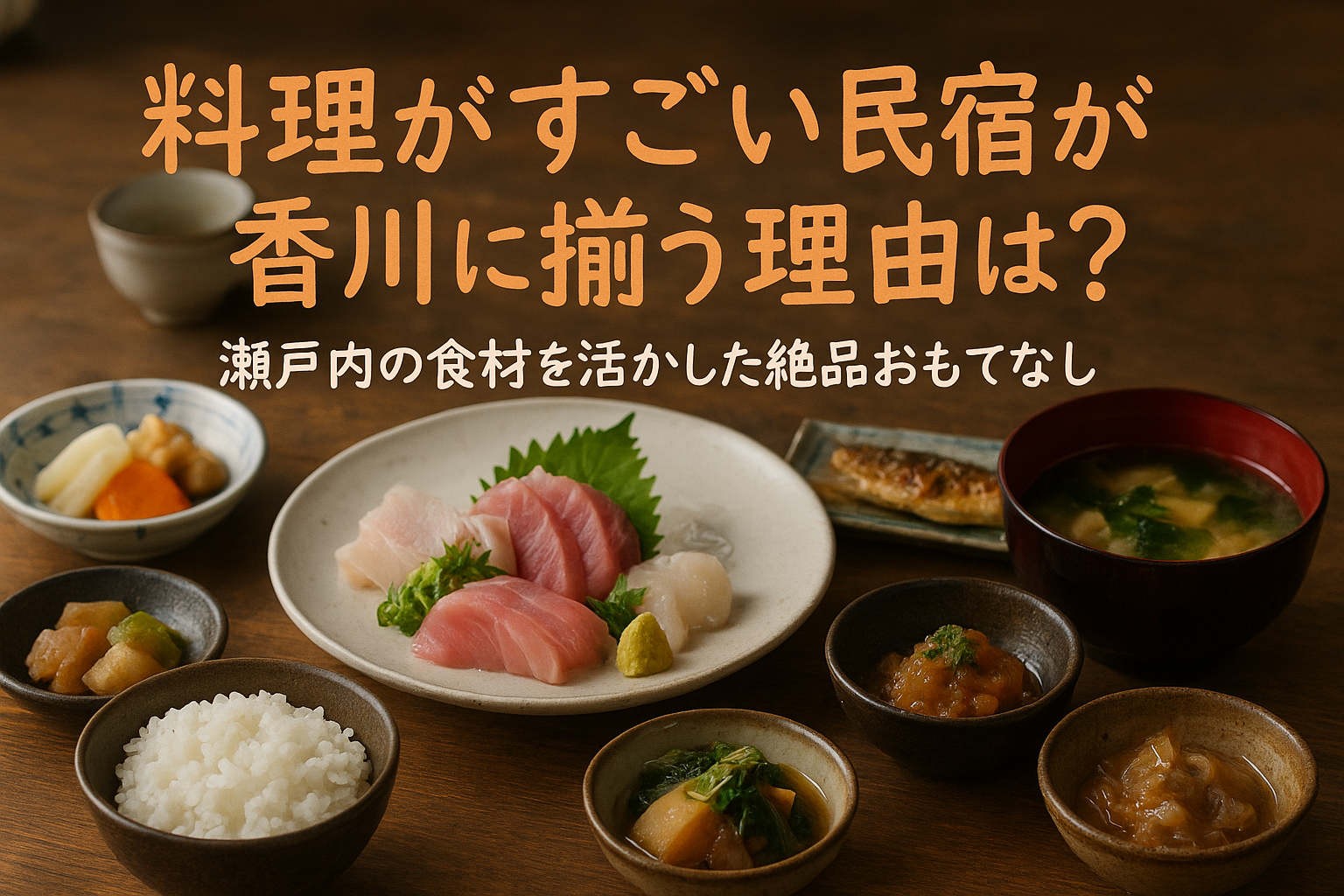 料理がすごい民宿が香川に揃う理由は？瀬戸内の食材を活かした絶品おもてなし