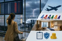 【2026年最新版】飛行機が欠航したらホテル代は補償される？航空会社別に徹底比較