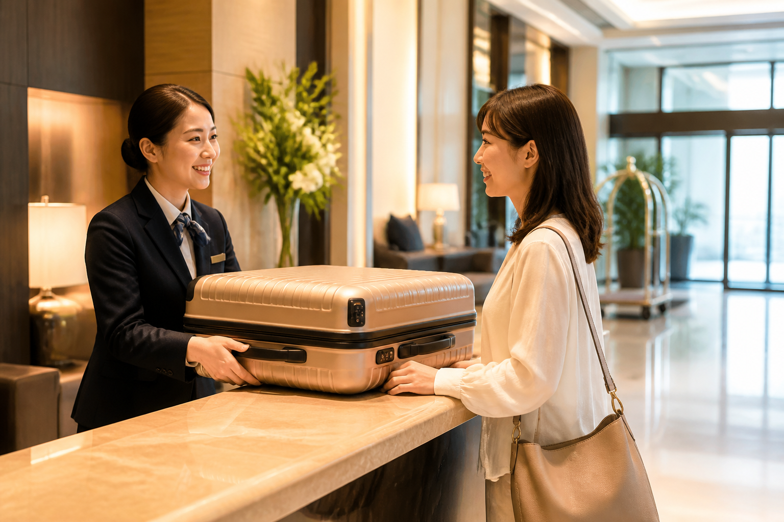 ホテルの荷物預かりは当日なら「無料」が一般的！